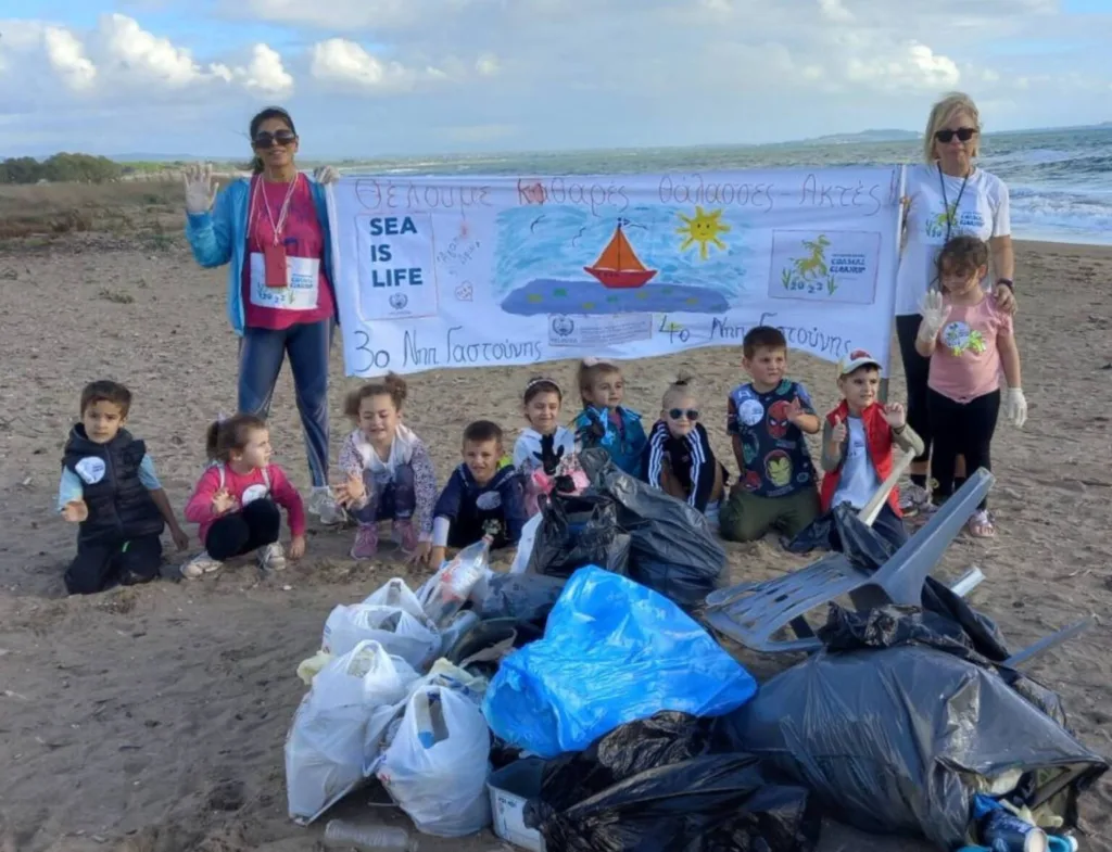 Δράση εθελοντικού καθαρισμού #SeaTheChange στην Μπούκα του Δήμου Πηνειού