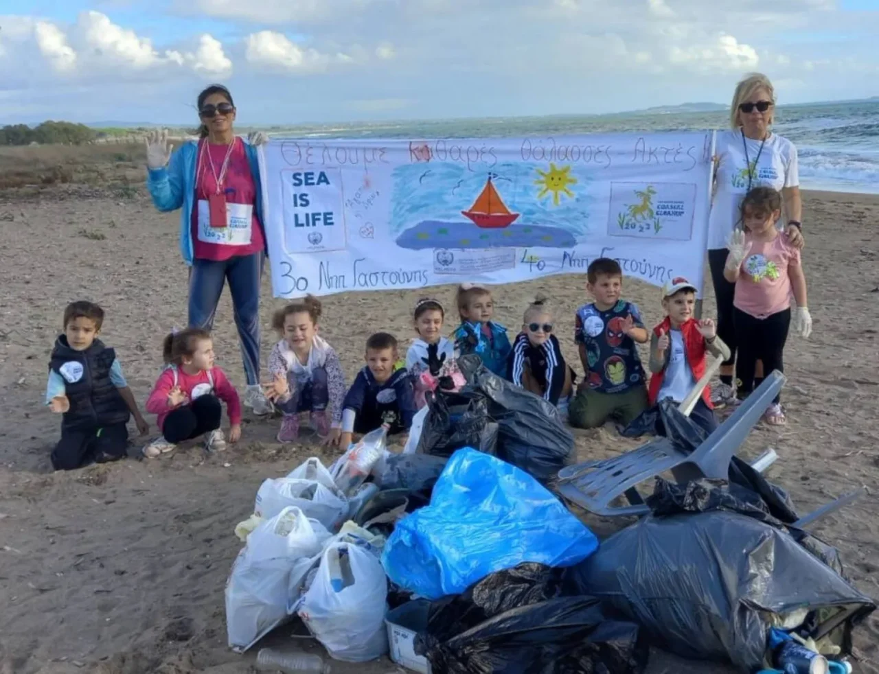 Δράση εθελοντικού καθαρισμού #SeaTheChange στην Μπούκα του Δήμου Πηνειού