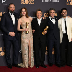 80th Annual Golden Globe awards PRESS ROOM