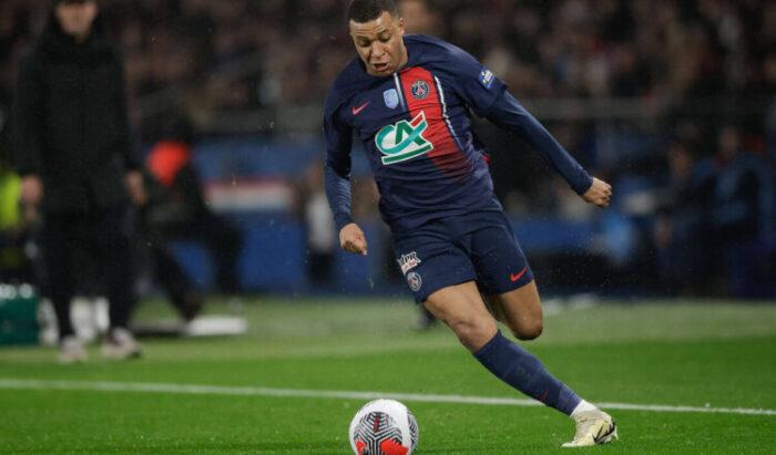 Paris, 07.02.2024 Coup de France Paris Saint Germain Stade Brest v.l.,Kylian Mbappe (Paris Saint Germain) FREISTELLER