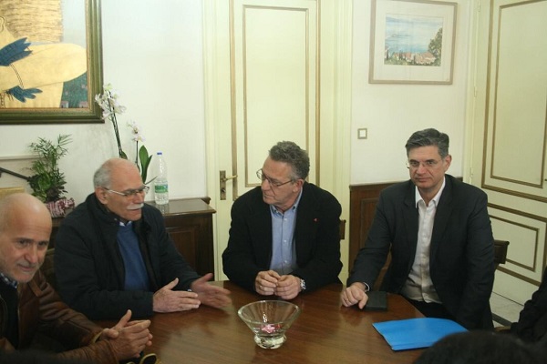 Ο Ευρωβουλευτής ΣΥΡΙΖΑ ΠΣ Κ. Αρβανίτης επισκέφθηκε τον Δήμαρχο Στάθη Καννή