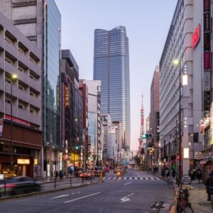 azabudai hills streetscape tokyo