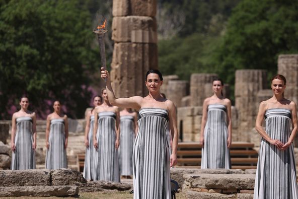 Cérémonie d’Allumage de la Flamme olympique à Olympie, Grèce