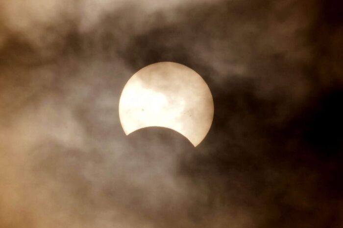 PARTIAL SOLAR ECLIPSE IN EL HIERRO