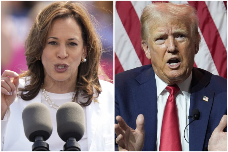 Election 2024: Harris Trump Combo Image