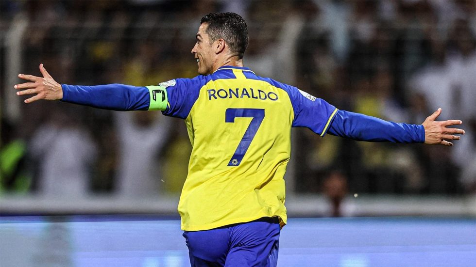 Cristiano Ronaldo celebrate Al Nassr Al Wehda