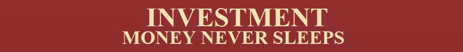 investment red long banner