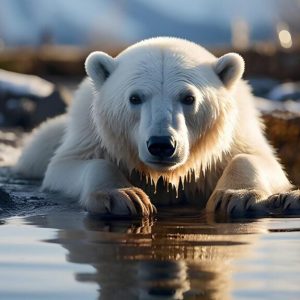 about stark visual representation global warming climate change polar bear