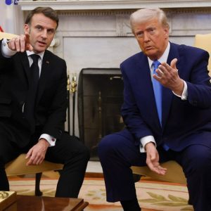 trump macron white huse