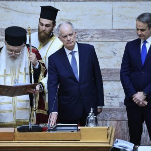 [376422] ΟΡΚΩΜΟΣΙΑ ΤΟΥ ΝΕΟΥ ΠΡΟΕΔΡΟΥ ΤΗΣ ΔΗΜΟΚΡΑΤΙΑΣ ΚΩΝΣΤΑΝΤΙΝΟΥ ΤΑΣΟΥΛΑ (ΓΙΩΡΓΟΣ ΚΟΝΤΑΡΙΝΗΣ/EUROKINISSI)