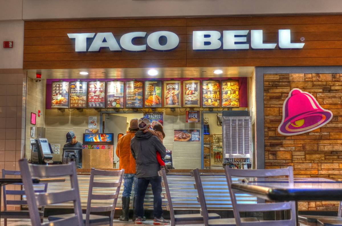 Hdr,Image,,Taco,Bell,Restaurant,Menu,Ordering,Counter,,Shopping,Mall