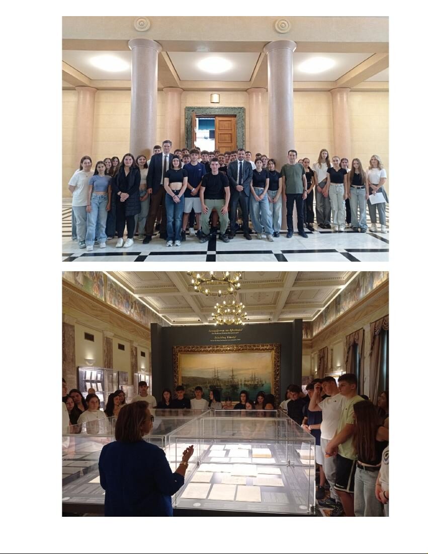 Εκπαιδευτική επίσκεψη της Γ΄ τάξης του 4ου Γυμνασίου Πύργου στη Βουλή των Ελλήνων
