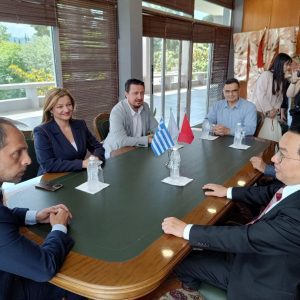 Συνάντηση του Πρέσβη της Κίνας στην Ελλάδα με τον Δήμαρχο Αρχ. Ολυμπίας