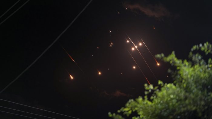 rockets missle sky night