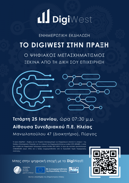 Αφίσα Ενημερωτική Εκδήλωση DigiWest