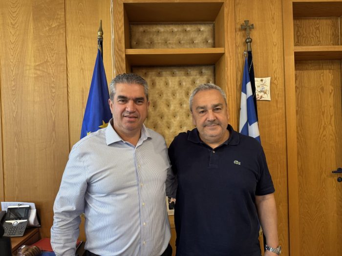 Συνάντηση Δημάρχου Α. Καστρινού με τον γ.γ. Υποδομών Δ. Αναγνώπουλο