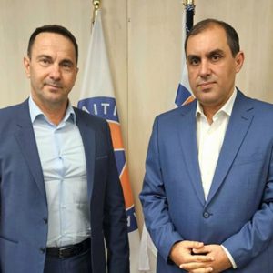 Συνάντηση του Δημάρχου Ζαχάρως με τον Υφυπουργό Κλιματικής Κρίσης και Πολιτικής Προστασίας