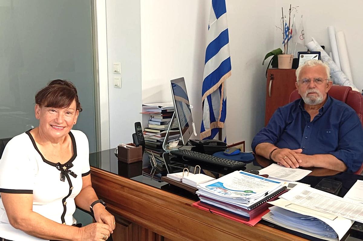 Δημάρχου Ήλιδας με τη νέα Διοικήτρια του Νοσοκομείου Αμαλιάδας