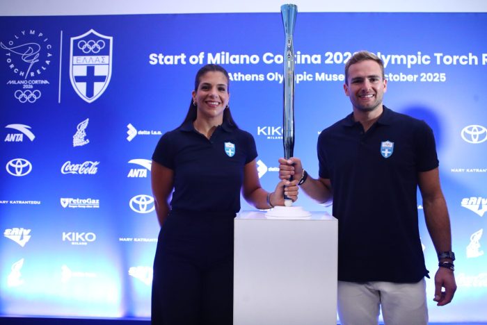 [381181] ΕΚΔΗΛΩΣΗ ΠΑΡΟΥΣΙΑΣΗΣ ΟΛΥΜΠΙΑΚΗΣ ΛΑΜΠΑΔΗΔΡΟΜΙΑΣ MILANO CORTINA 2026 (ΑΡΓΥΡΩ ΑΝΑΣΤΑΣΙΟΥ / EUROKINISSI)