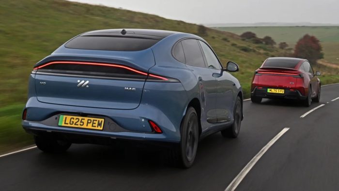 MG IM6 vs Tesla Model Y rear 3 4 sxfgom 11zon