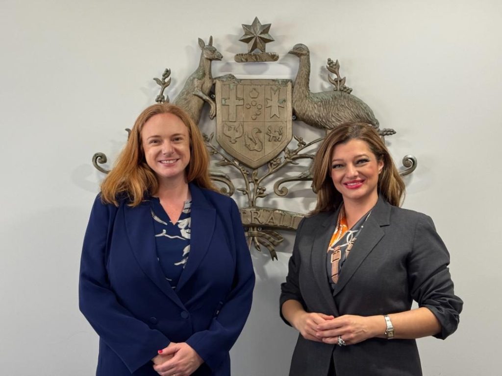 Διονυσία Θεοδώρα Αυγερινοπούλου Συνάντηση με την Πρέσβη της Αυστραλίας