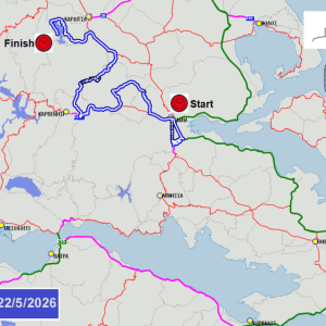 Historic Acropolis Rally 2026 Map leg 1 1024x616