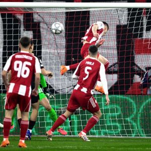 kostinia goal olympiakos leverkusen 2026